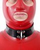 Heavy Rubber Bondage Collar with D-Ring - also as Lockable