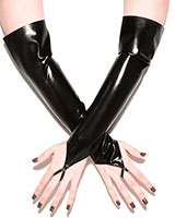 Fingerfree Black Latex Gloves