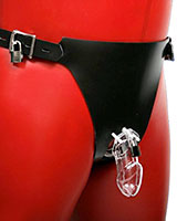 Lockable Heavy Rubber Chastity Belt for CBX Devices