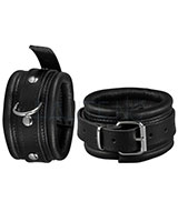Leather Leg Cuffs with D-Ring - Width 5 cm