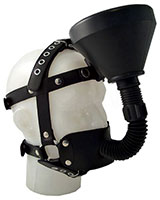Leather Face Harness with Funnel