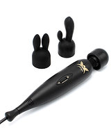 Pixey TURBO Black Edition - Massage Wand with 2 Attachments