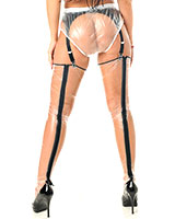 PVC Vintage Stockings with Back Zipper