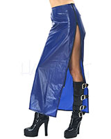 PVC Long Skirt with Zipper