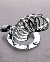 Chastity Cage with Spikes Inside - Stainless Steel